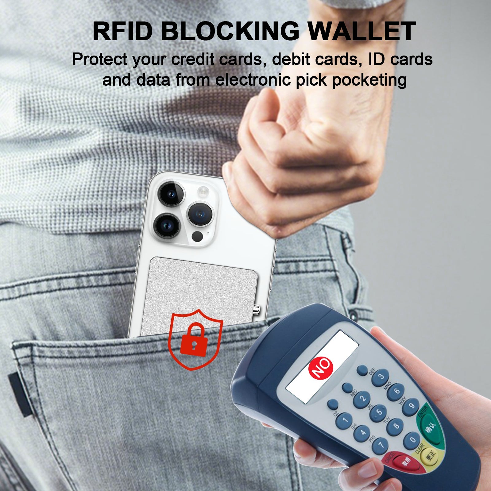 RFID Blocking Wallet Minimalist Slim Card Holder