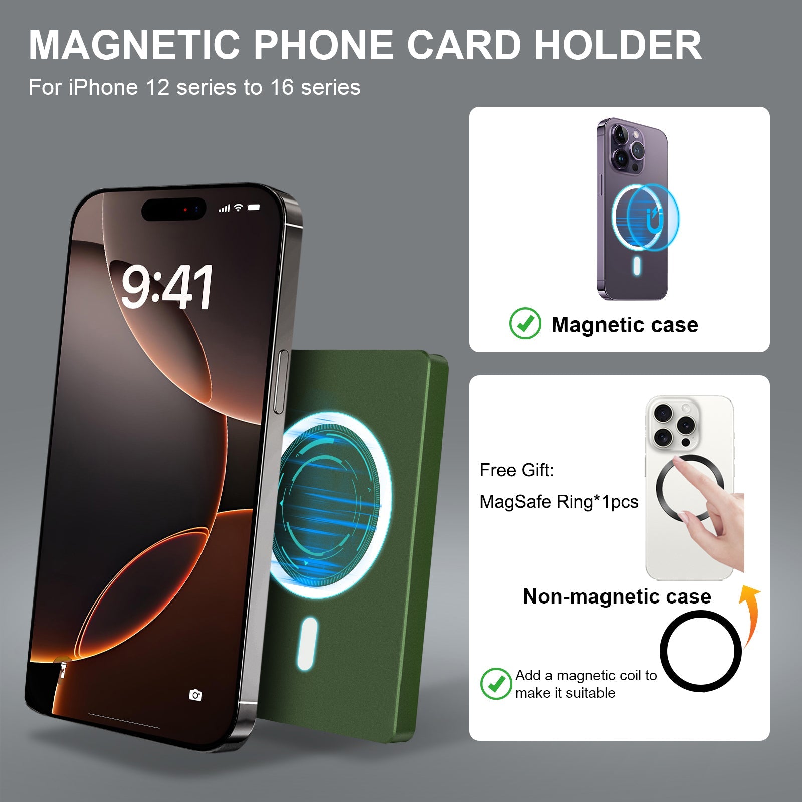 RFID Blocking Wallet Minimalist Slim Card Holder