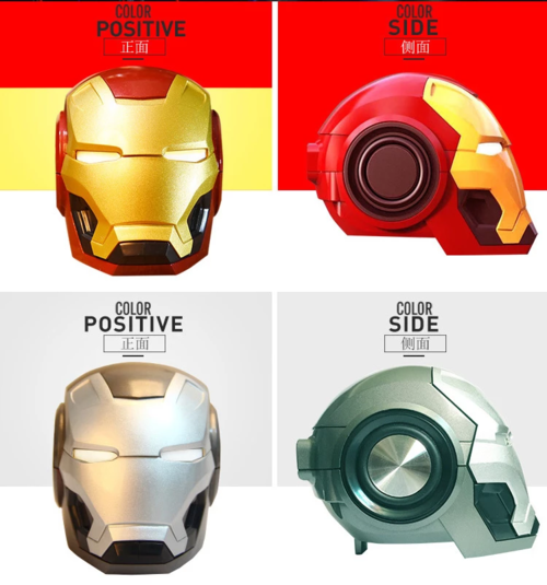 Portable Wireless Bluetooth Iron Man Speaker
